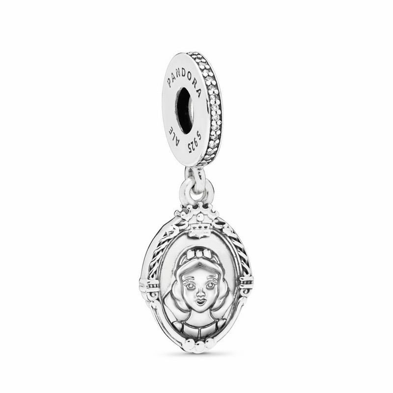 Pandora Disneyr Evil Queen’s Magic Mirror Dangle Charm - Sterling Silver/Cubic Zirconia - Canada | U